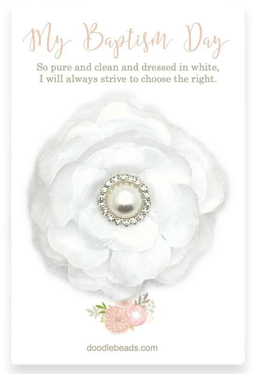 Whitney Baptism Hair Clip, , large image number 1