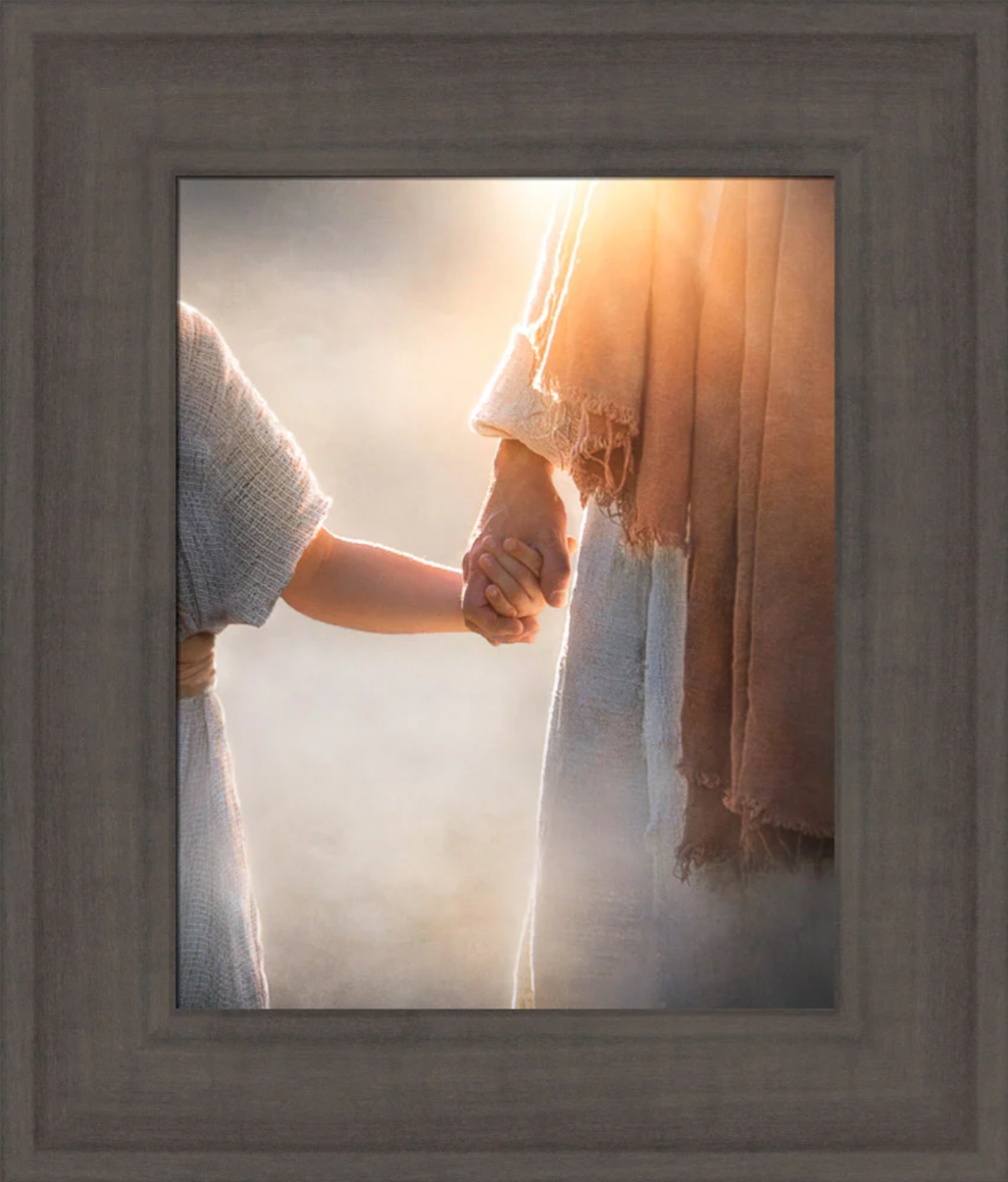 A Father's Care (12x14 Framed Textured Paper)