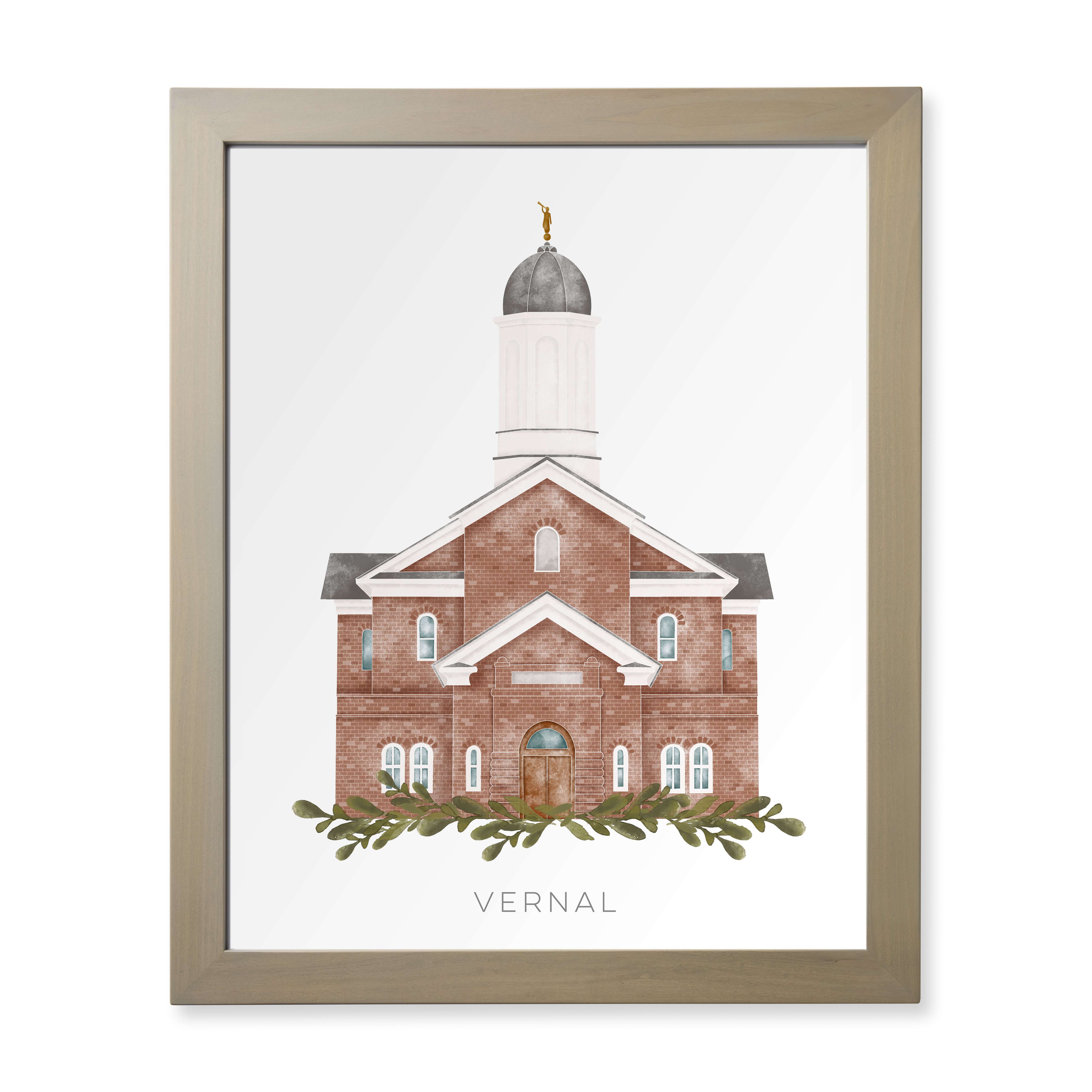 Vernal Utah Temple (28x34 Framed Paper Print), , large image number 0