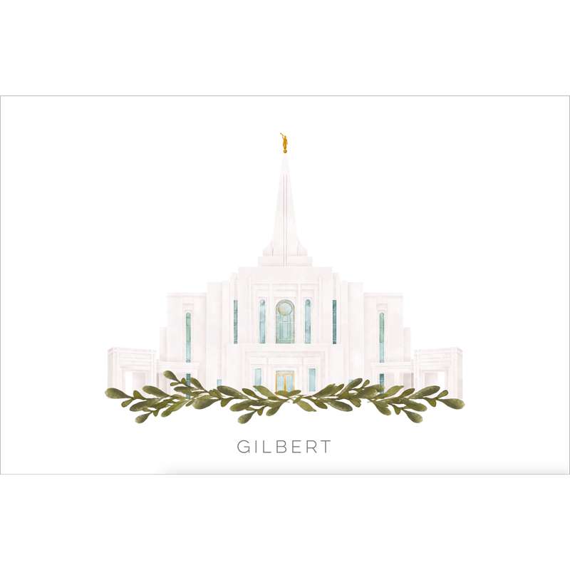 Gilbert Arizona Temple (28x34 Framed Paper Print), , large image number 0