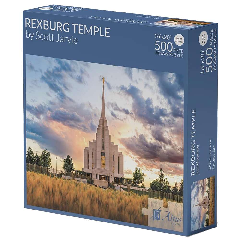 Rexburg Idaho Temple 500 Piece Puzzle, , large