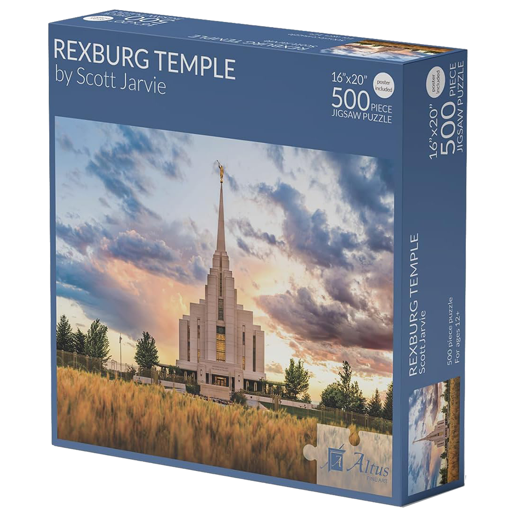Rexburg Idaho Temple 500 Piece Puzzle, , large