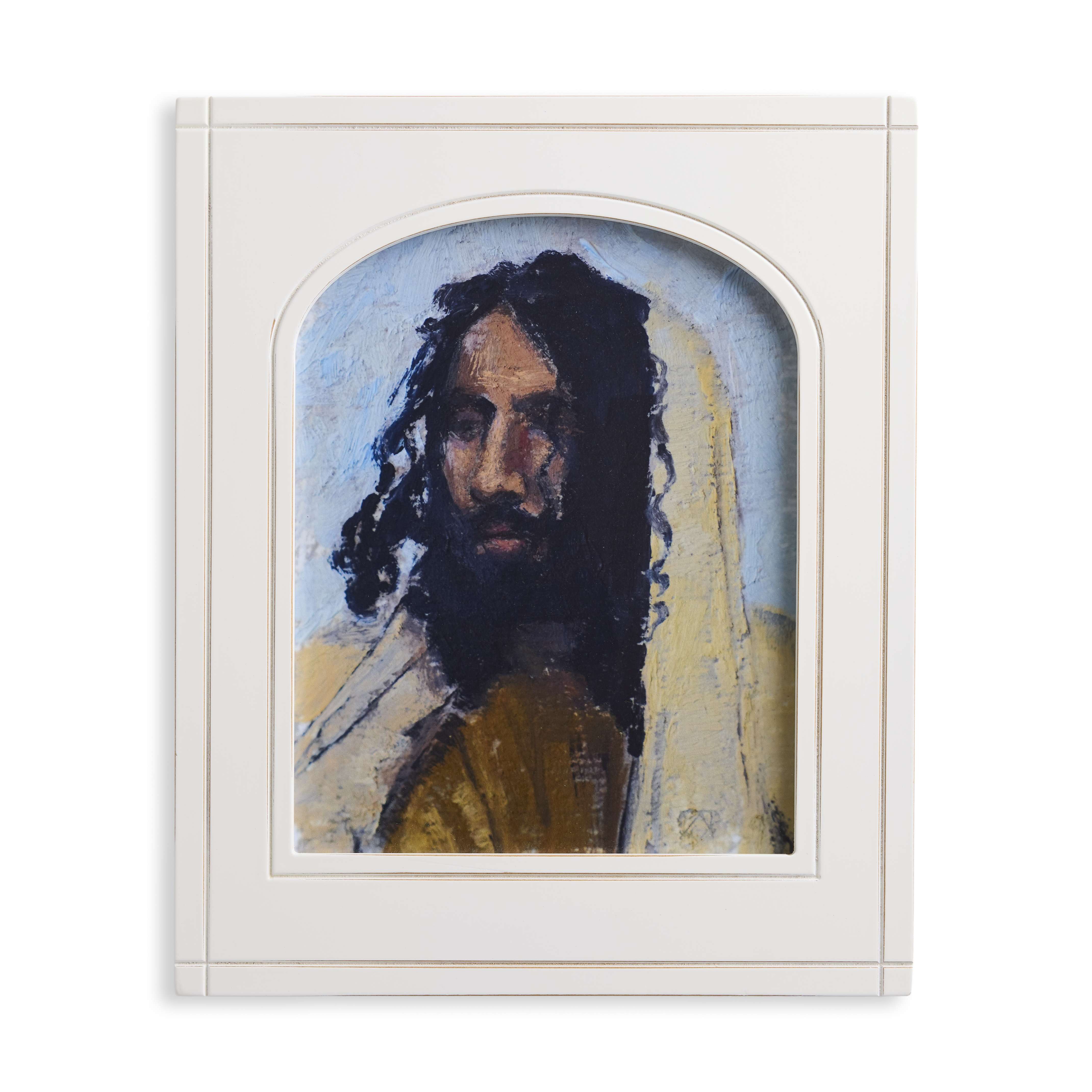 Christ Portrait  (11x13 White Arched Framed Paper Print), , large image number 0