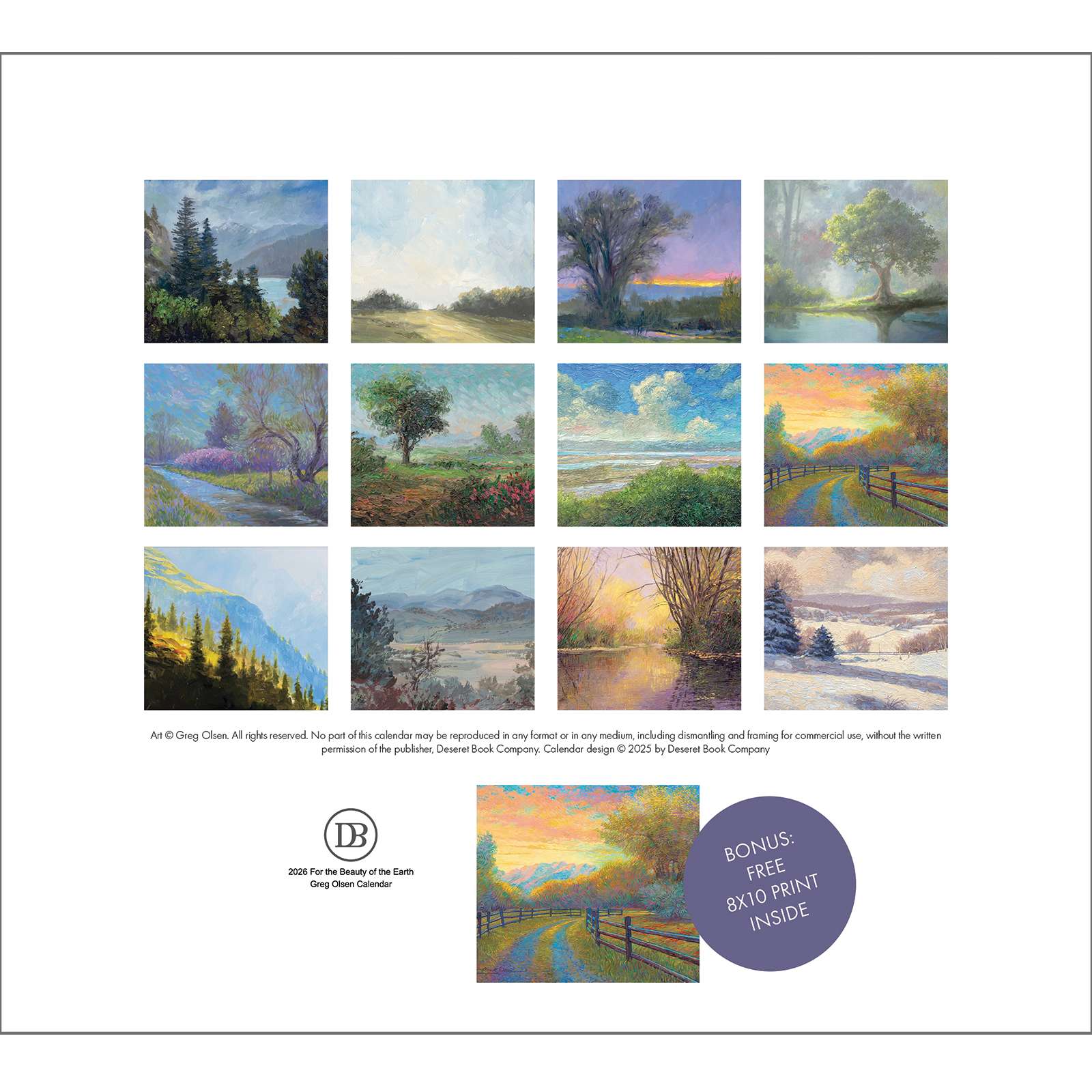 2026 For the Beauty of the Earth Calendar, , large image number 4
