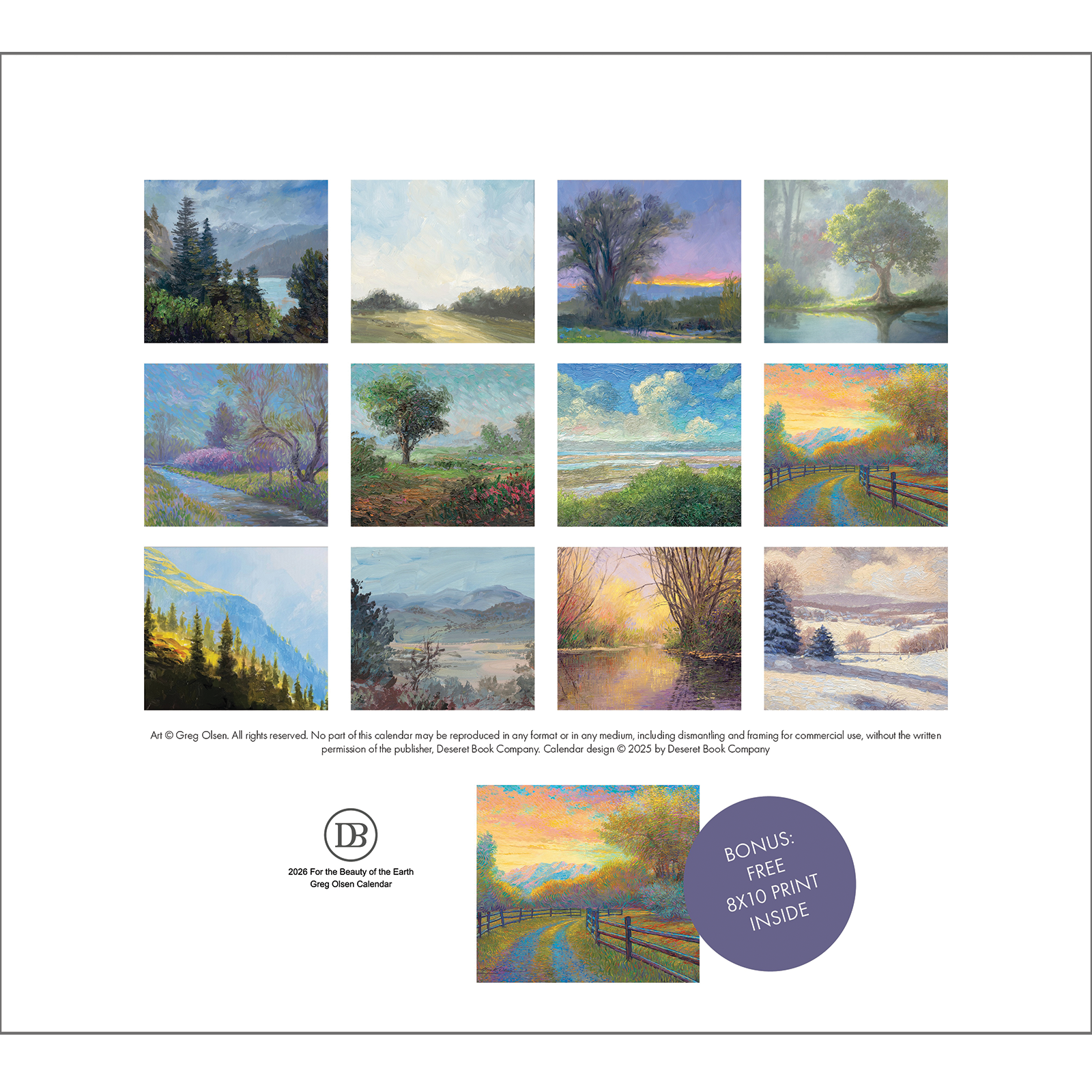 2026 For the Beauty of the Earth Calendar, , large image number 4