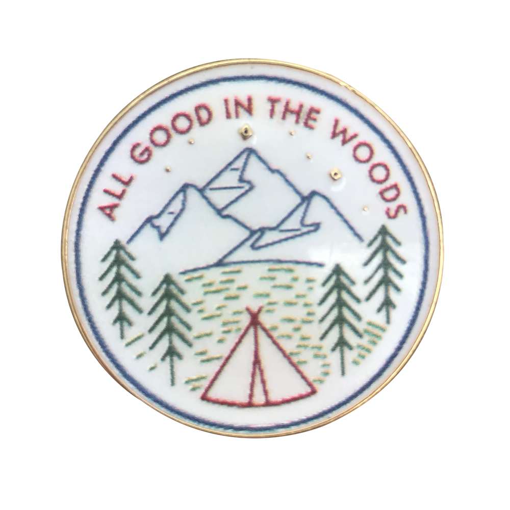 All Good in the Woods Pin, , large