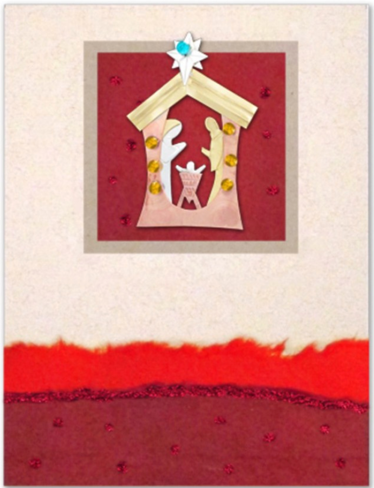 Holy Night Pin Greeting Card