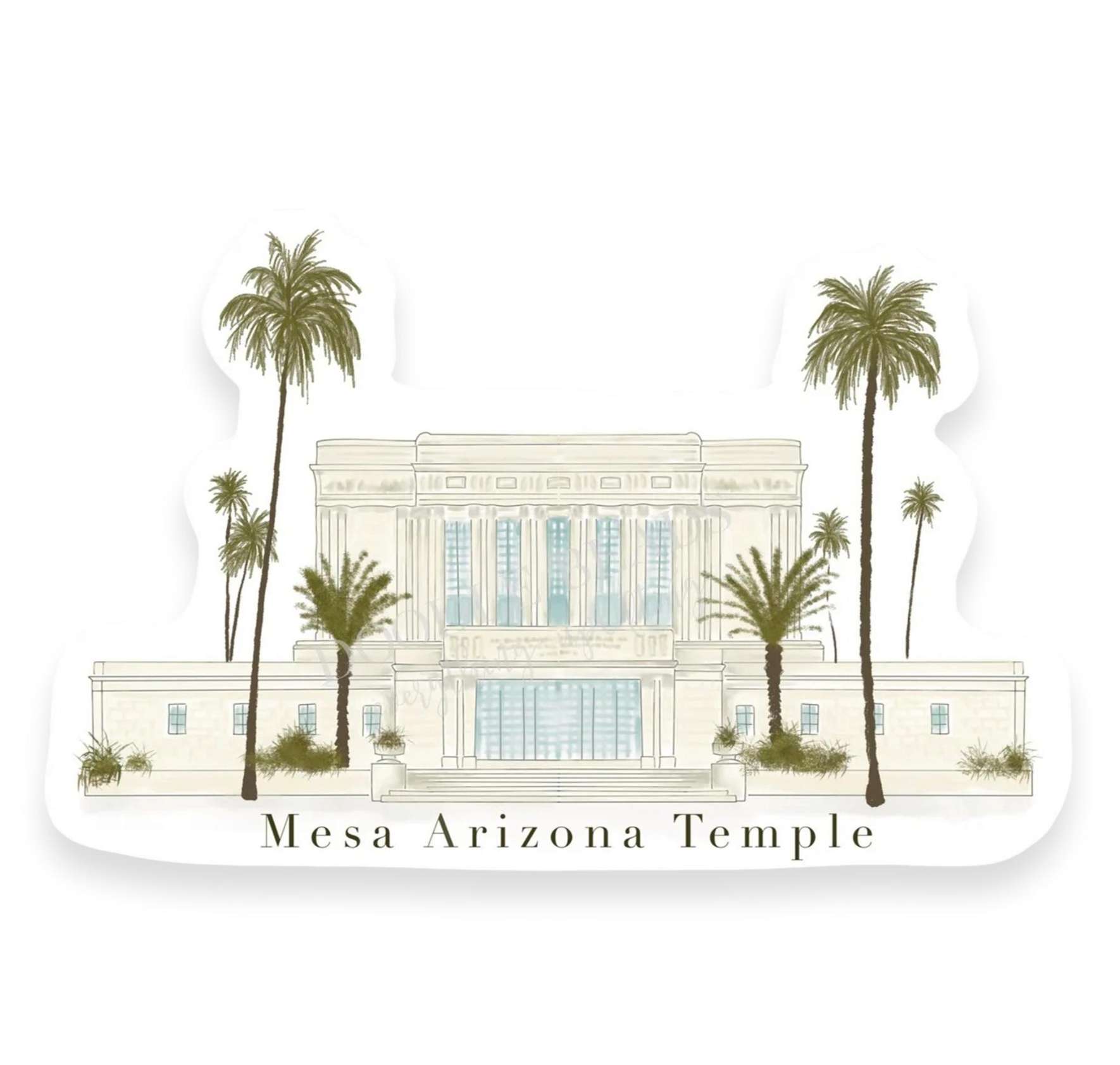 Mesa Temple Sticker