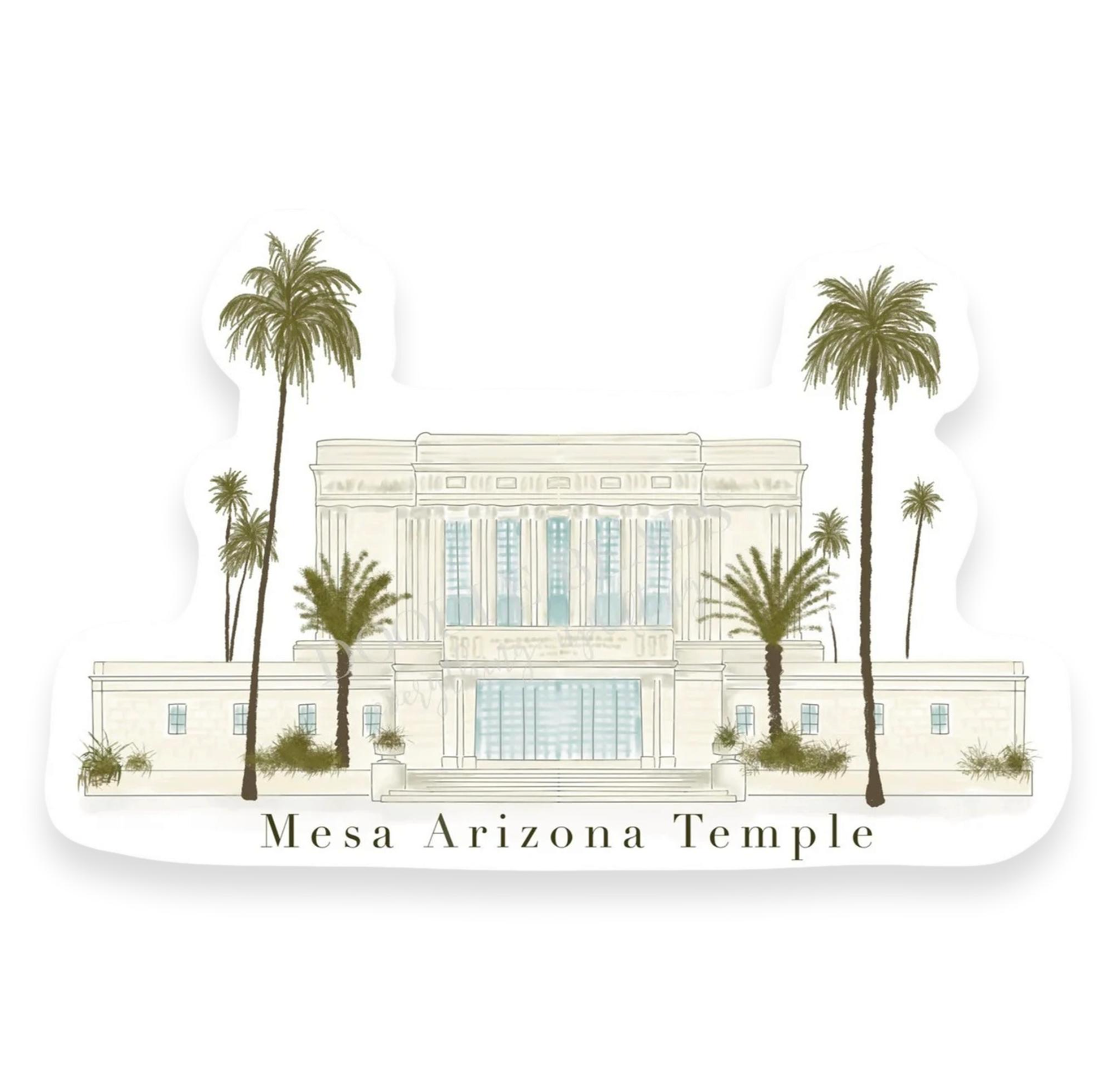 Mesa Temple Sticker