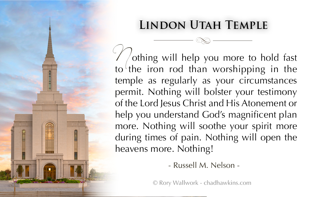 Lindon Utah Temple Recommend Holder, , large