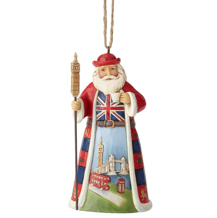 British Santa Ornament, , large image number 1