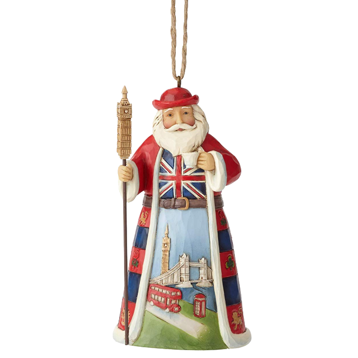 British Santa Ornament, , large image number 1