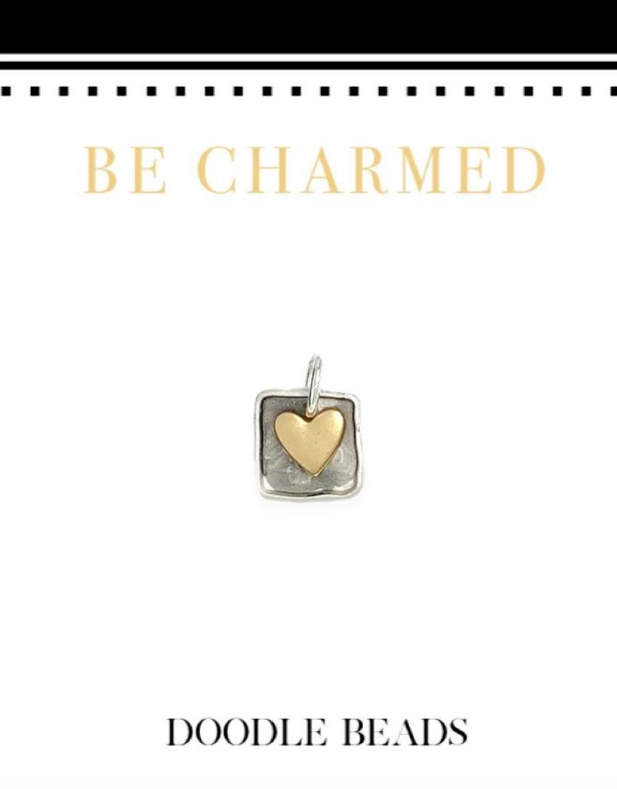 Square Heart Charm, , large image number 0