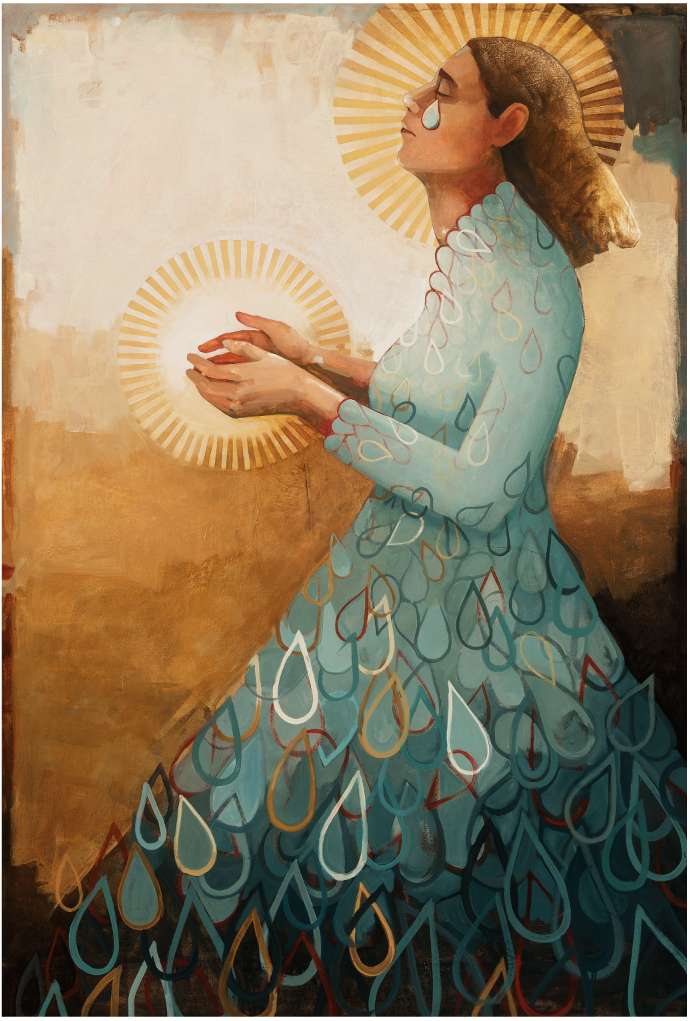 She Became Herself with Tears (11x14 Matted print), , large image number 3