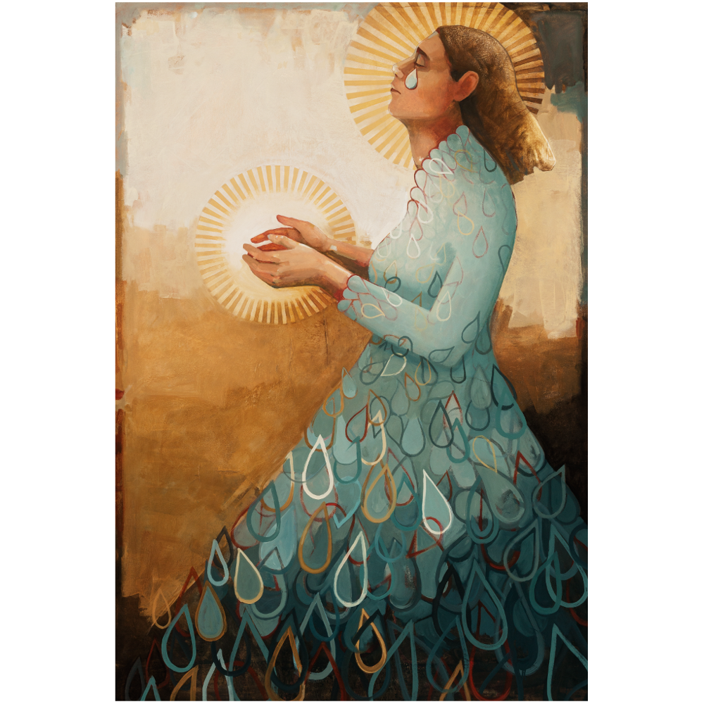 She Became Herself with Tears (11x14 Matted print), , large image number 3