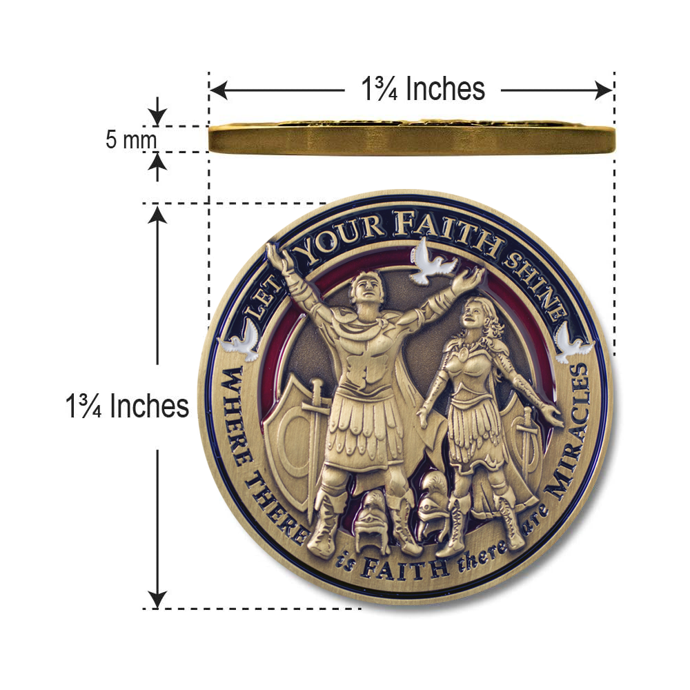 Faith Medallion Coin, , large