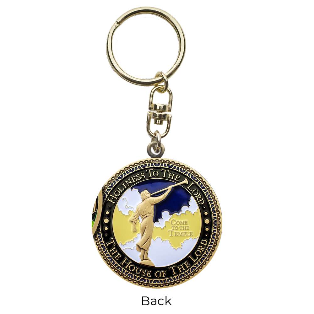 Cedar City Utah Temple Keychain, , large