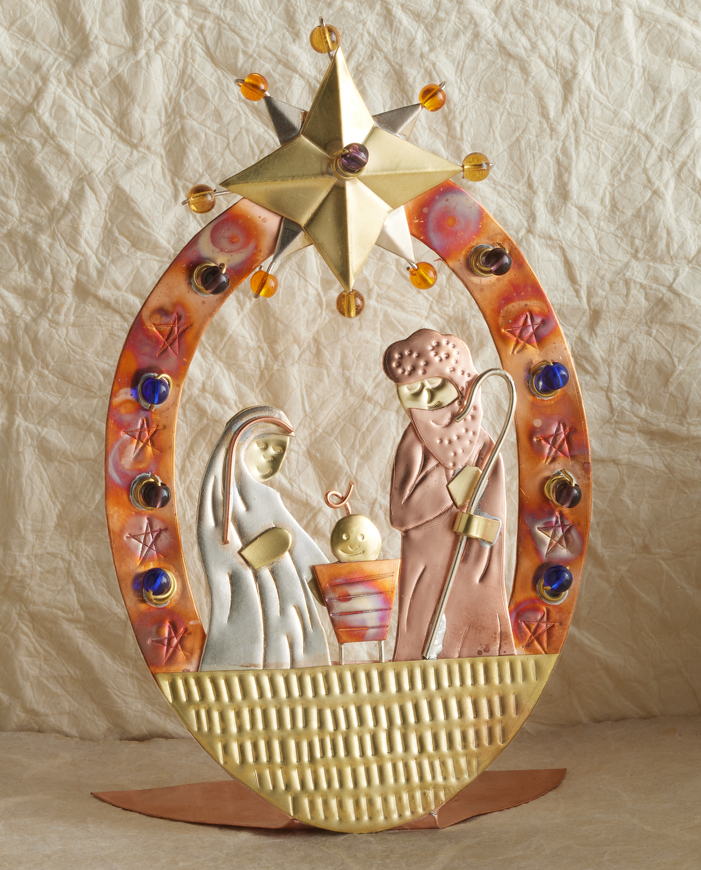 Thai Holy Night Beaded Nativity, , large image number 1