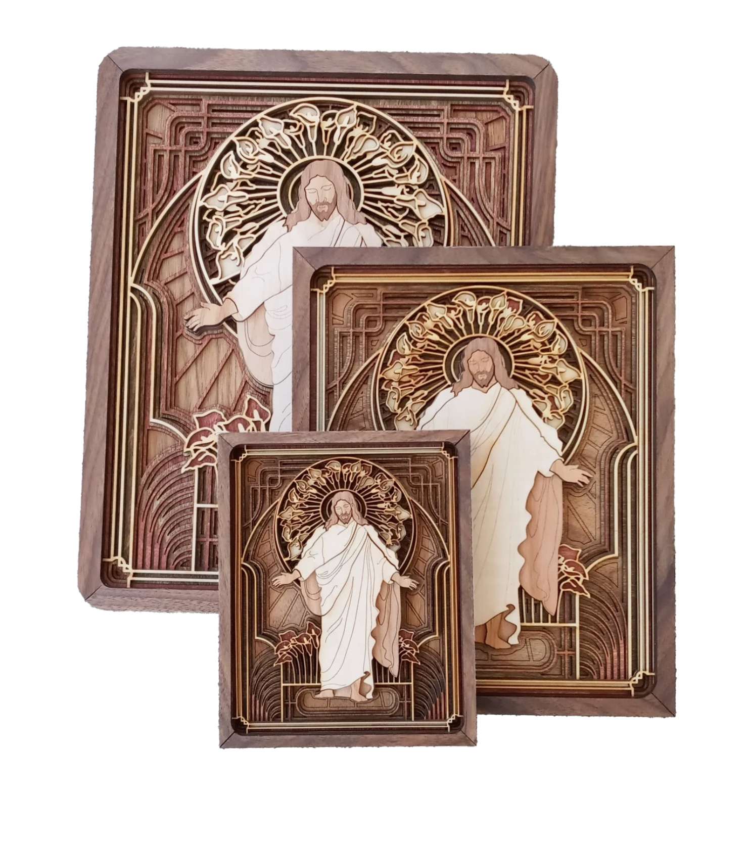 Christ: Consider the Lilies Layered Wood Plaque, , large image number 0