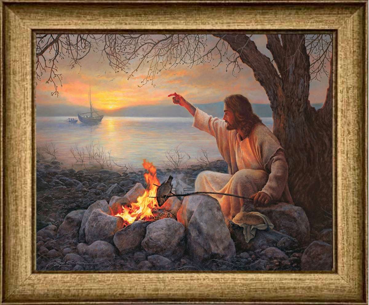 Cast Your Nets (10x12 Framed Textured Paper Print), , large image number 0