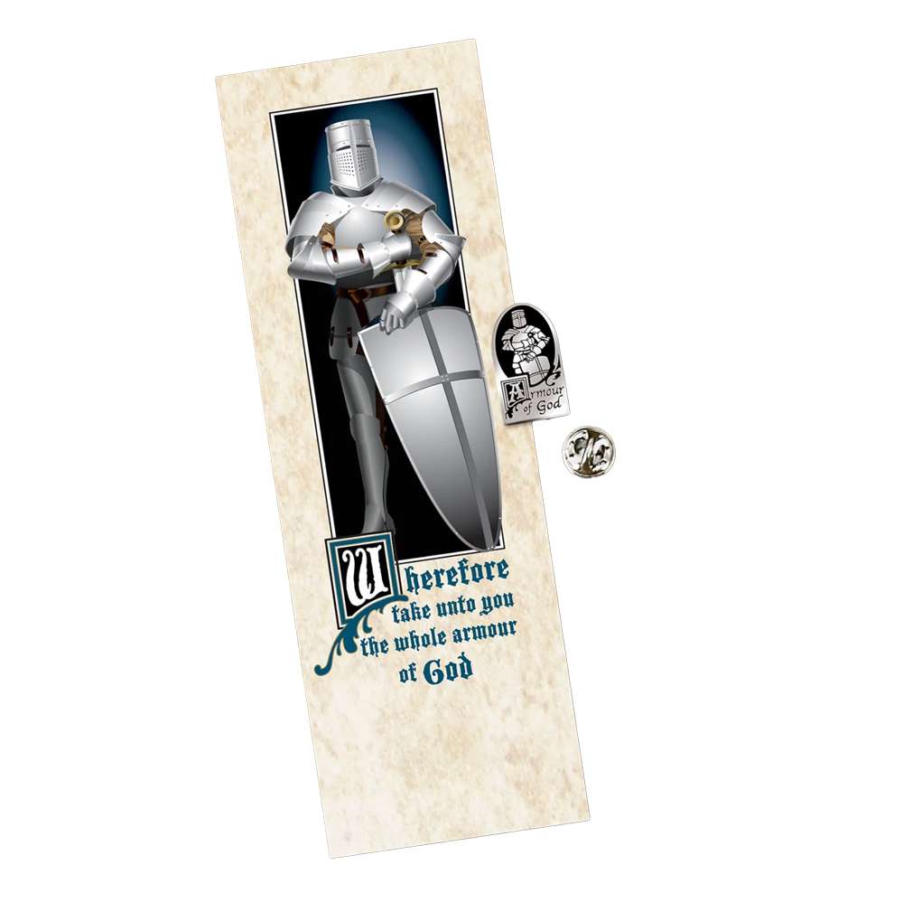Armour of God Bookmark with Pin, , large image number 1