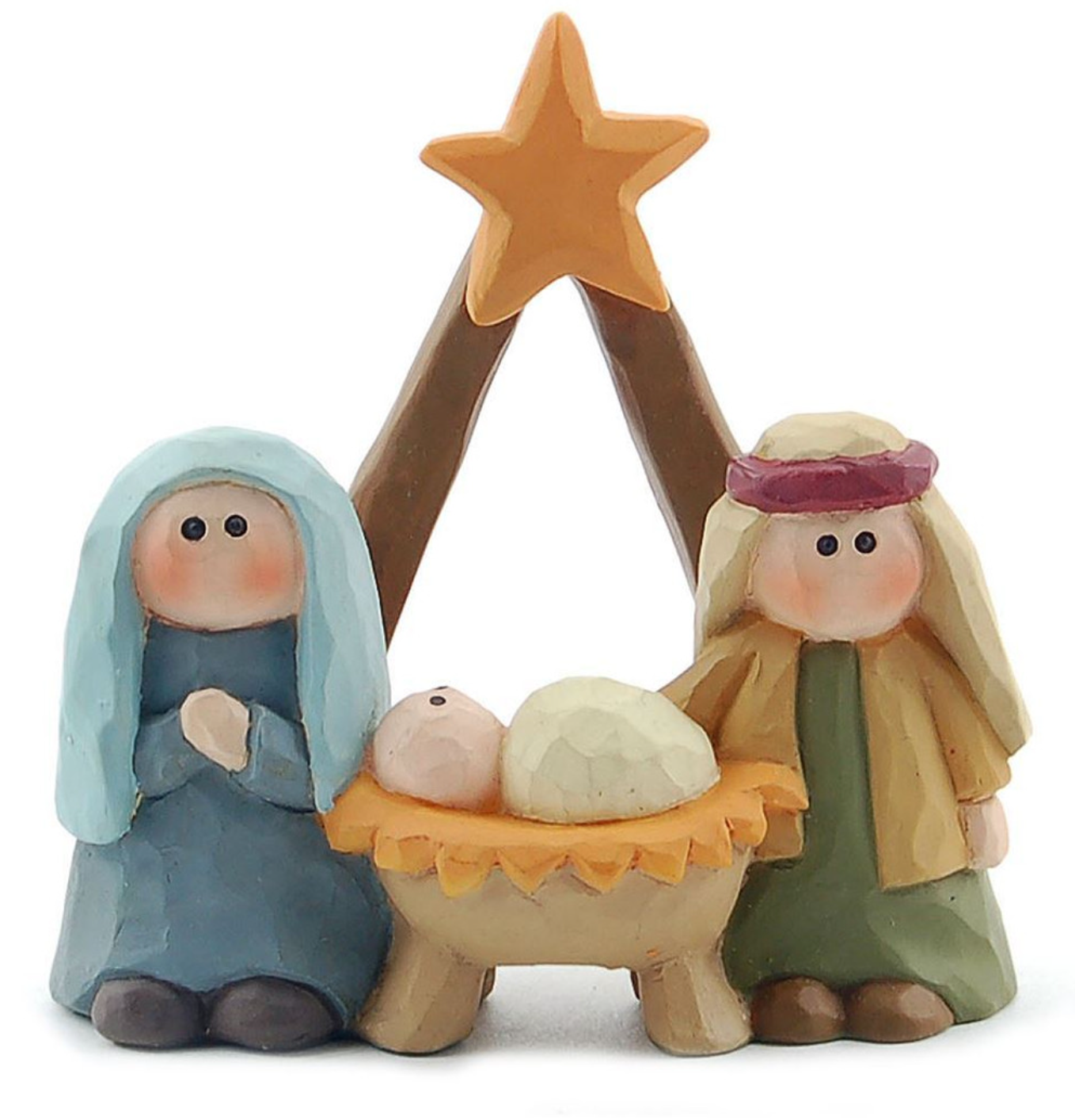 Holy Family Star Resin Nativity Figurine