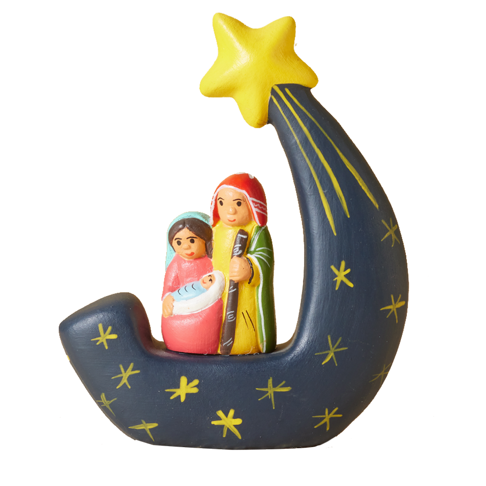 Peruvian Crescent Moon Nativity