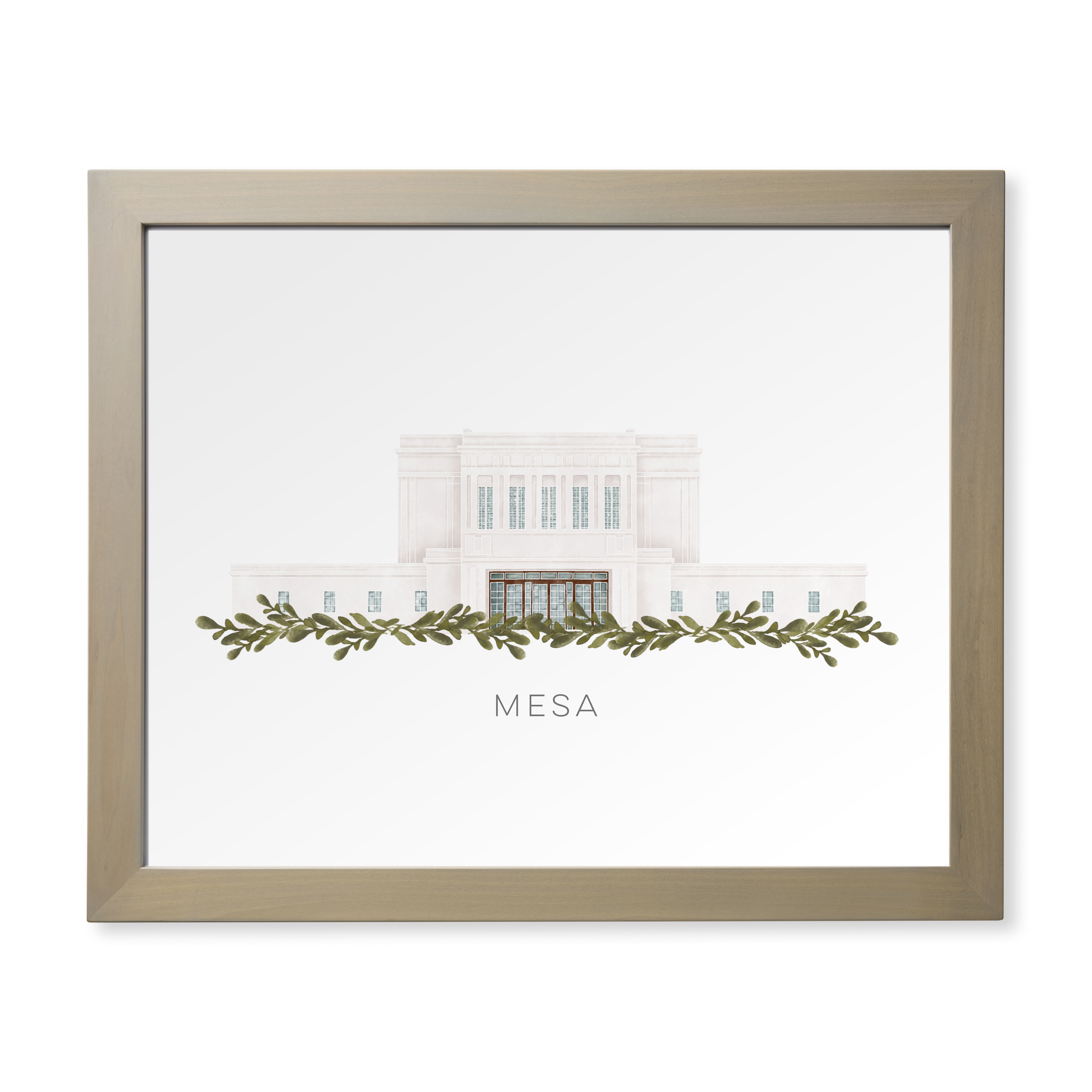 Mesa Arizona Temple (28x34 Framed Paper Print)
