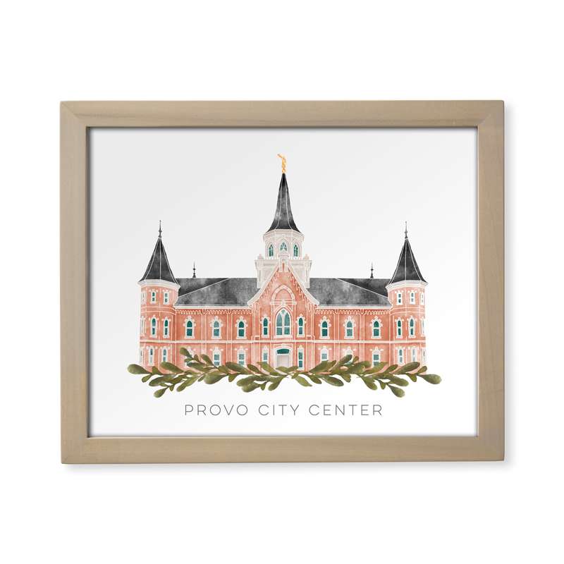 Provo City Center Temple (13x16 Framed Paper Print), , large image number 0