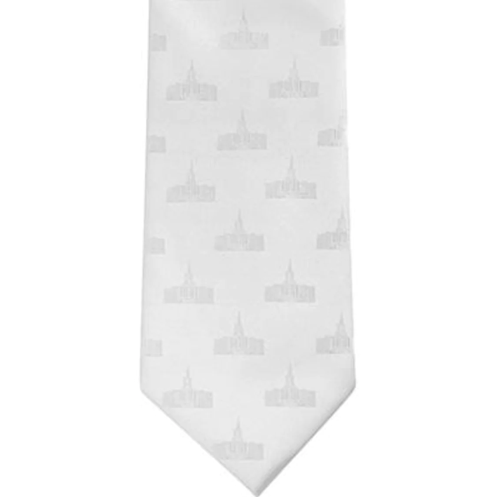 Men's Jordan River Utah Temple Necktie, , large image number 1