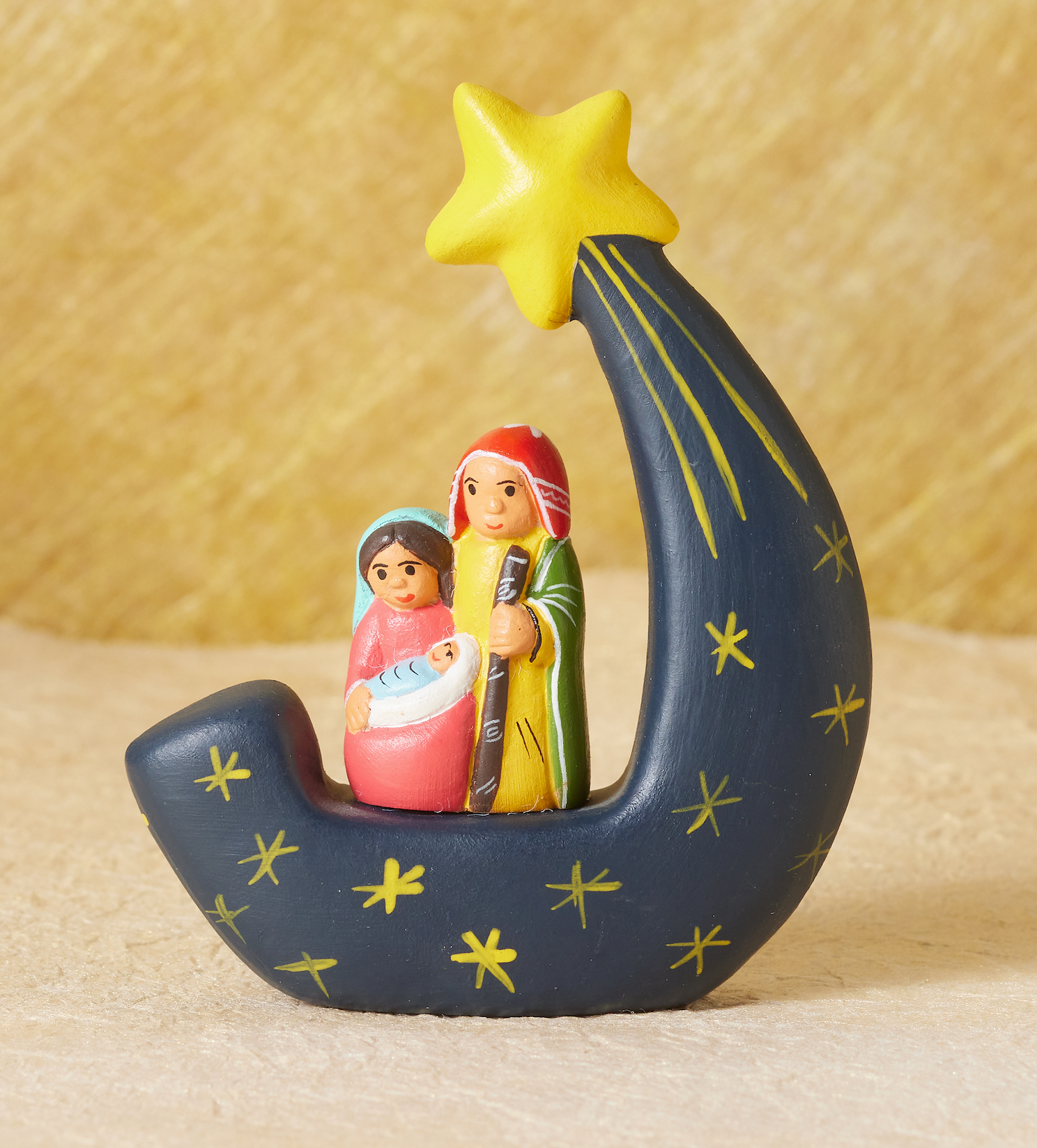 Peruvian Crescent Moon Nativity, , large