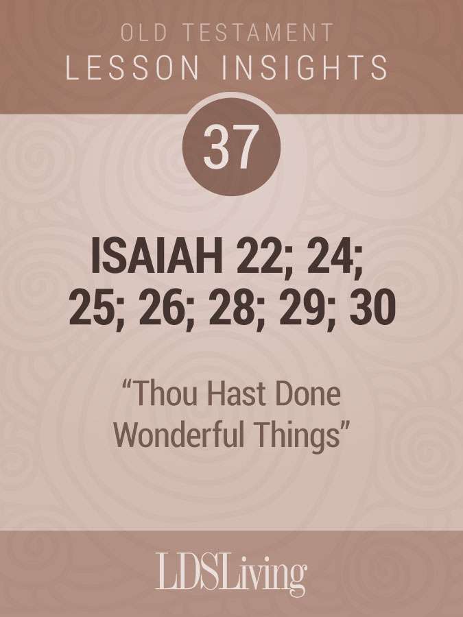 Lesson Insights Old Testament #37