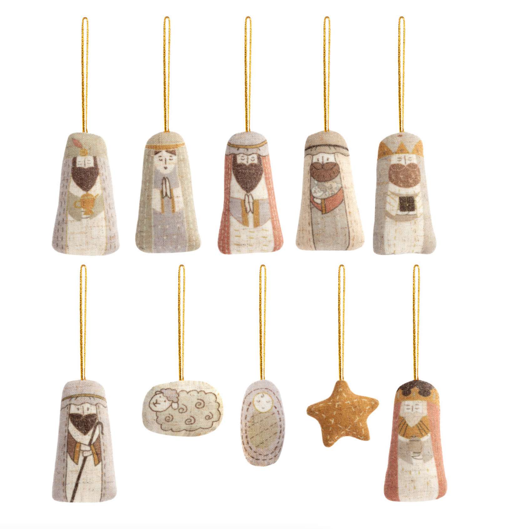Plush Nativity Ornament Set, , large image number 0