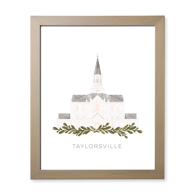 Taylorsville Utah Temple (28x34 Framed Paper Print), , large image number 0