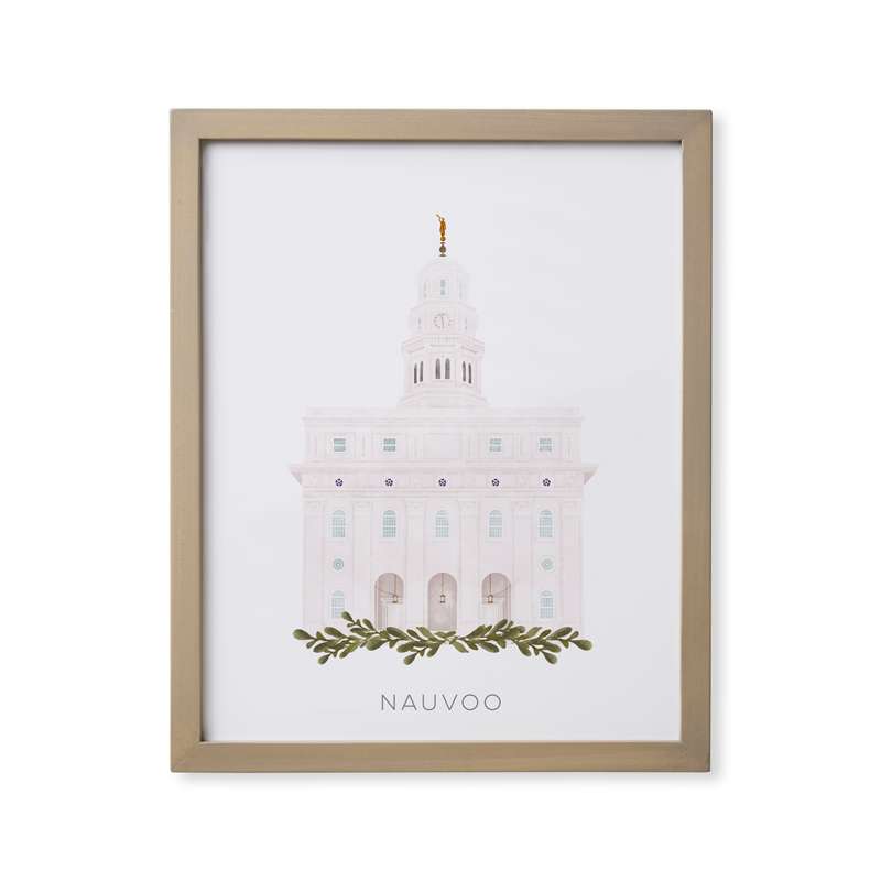Nauvoo Illinois Temple (18x22 Framed Paper Print)