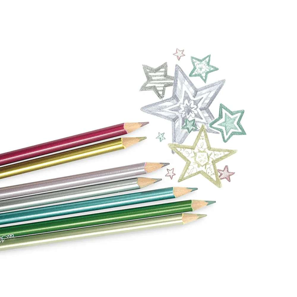 Modern Metallics Colored Pencils, , large image number 3