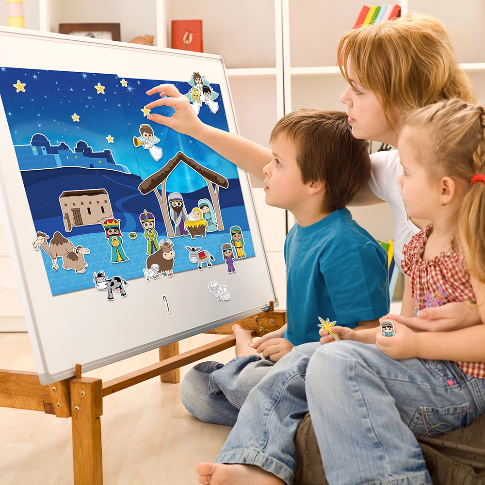 Magnetic Nativity Advent Board, , large image number 4