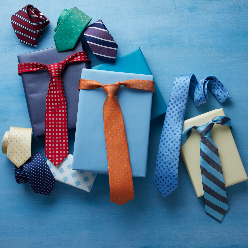 Men's David Silk Necktie, , large