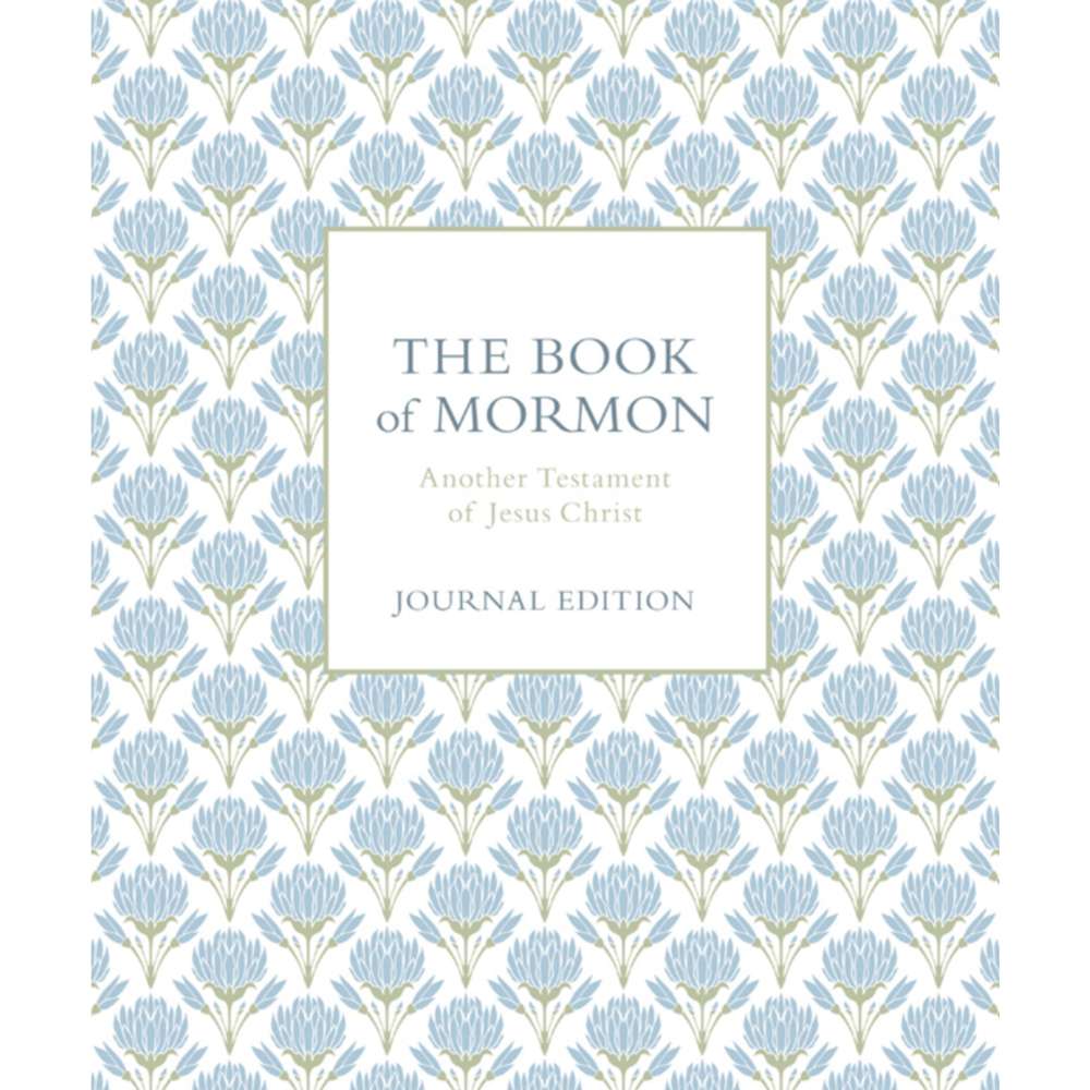 The Book of Mormon, Journal Edition, Blue Flowers (No Index)