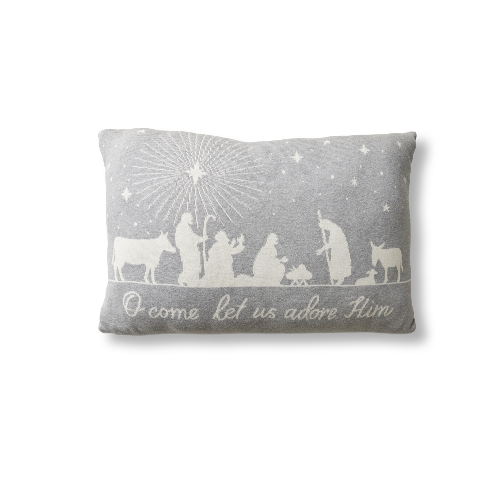 O Come, Let Us Adore Him Pillow,  O Come, Let Us Adore Him Pillow