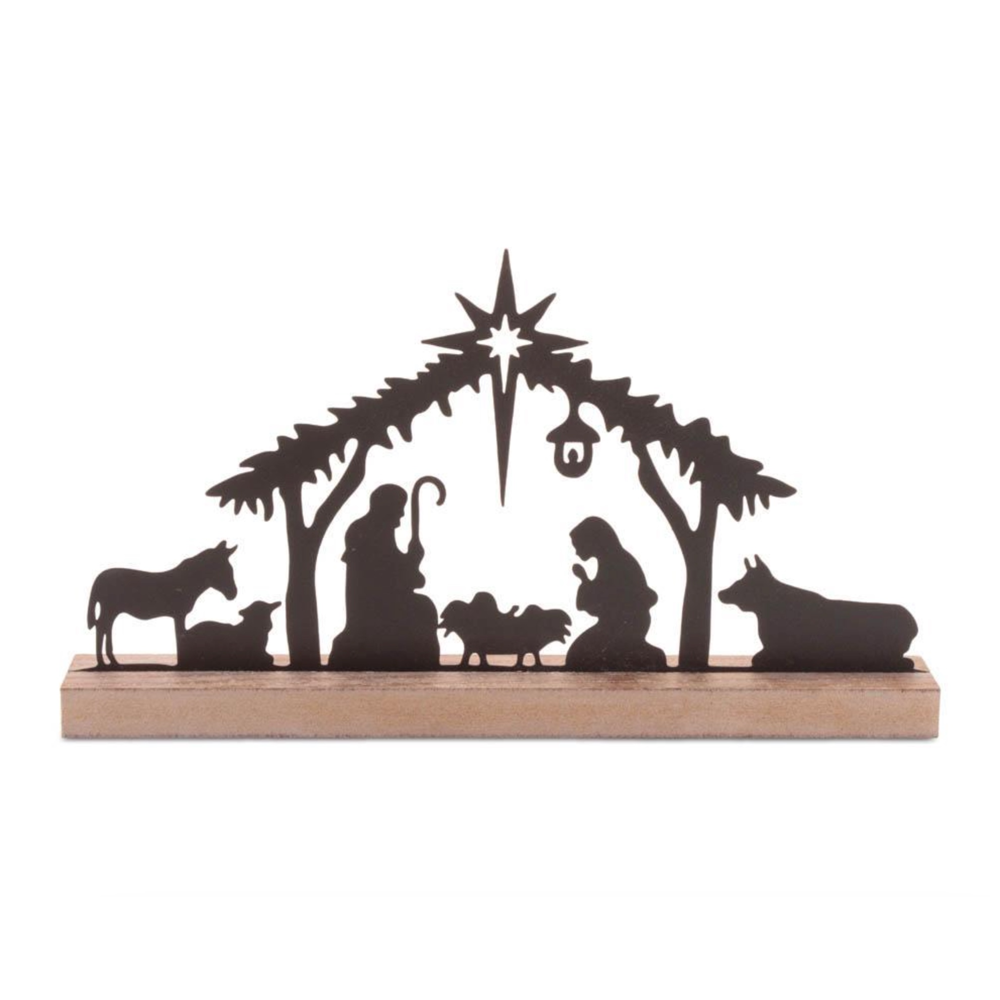 Holy Family with Animals Iron Nativity, , large image number 0