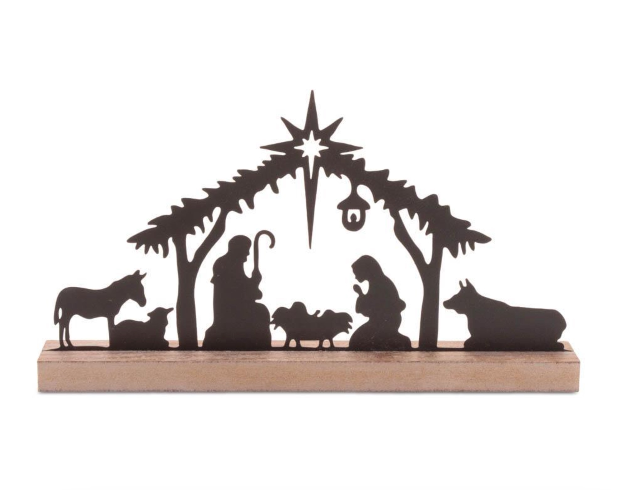 Holy Family with Animals Iron Nativity, , large image number 0