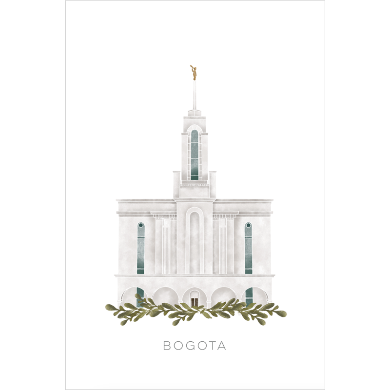 Bogota Colombia Temple (18x22 Framed Paper Print), , large image number 2