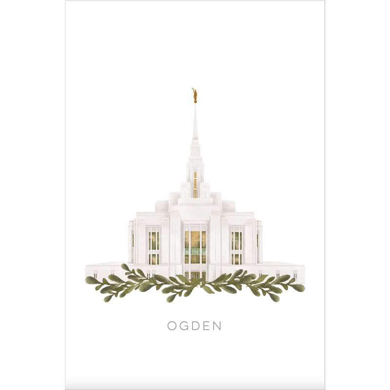 Ogden Utah Temple (18x22 Framed Paper Print), , large image number 2