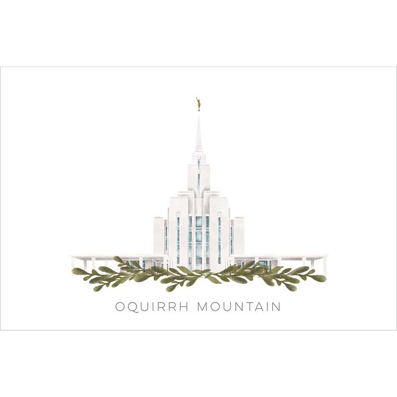 Oquirrh Mountain Utah Temple (18x22 Framed Paper Print), , large image number 0