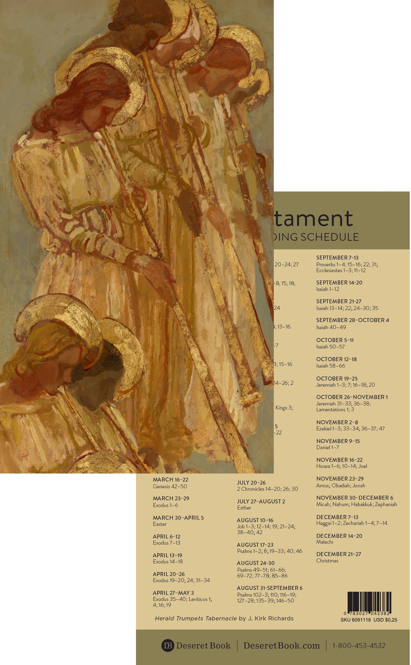 2026 Old Testament Reading Schedule Bookmark, , large image number 2