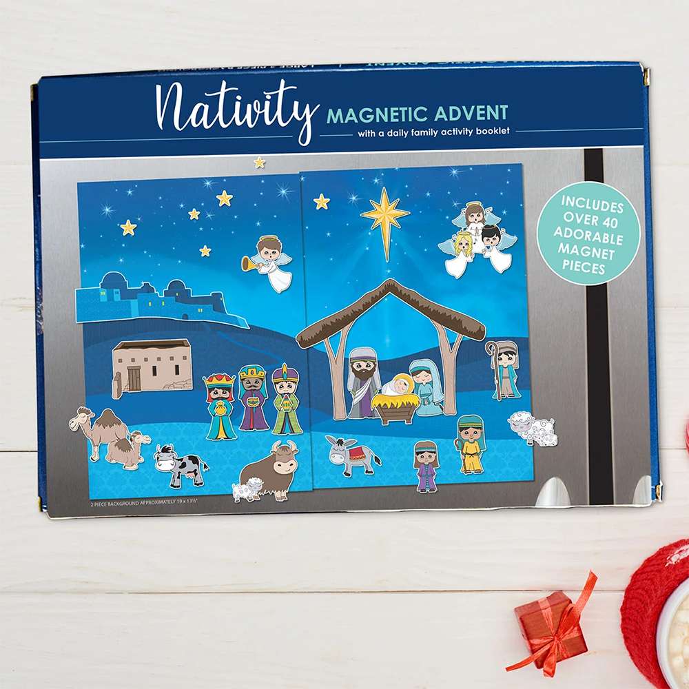 Magnetic Nativity Advent Board, , large image number 3