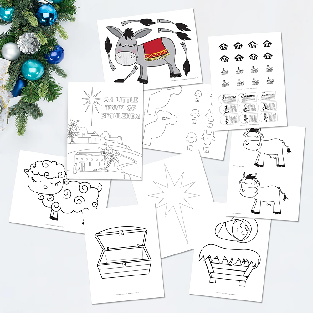 Magnetic Nativity Advent Board, , large image number 2