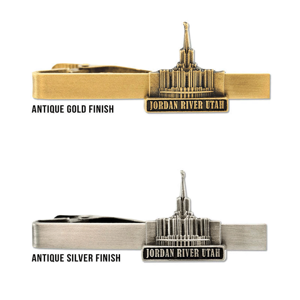 Jordan River Temple Tie Bar, , large image number 2