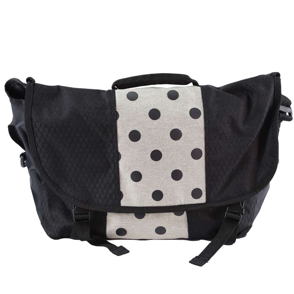 Black Polka Dot Called to Serve Messenger Bag, , large image number 1